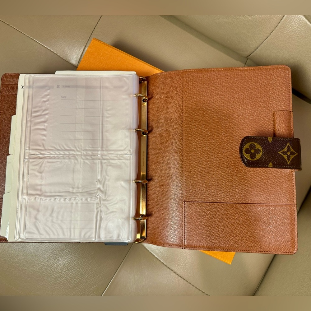 Sold x x x Louis Vuitton Large Ring Agenda cover Vintage monogram - Picture 6 of 14